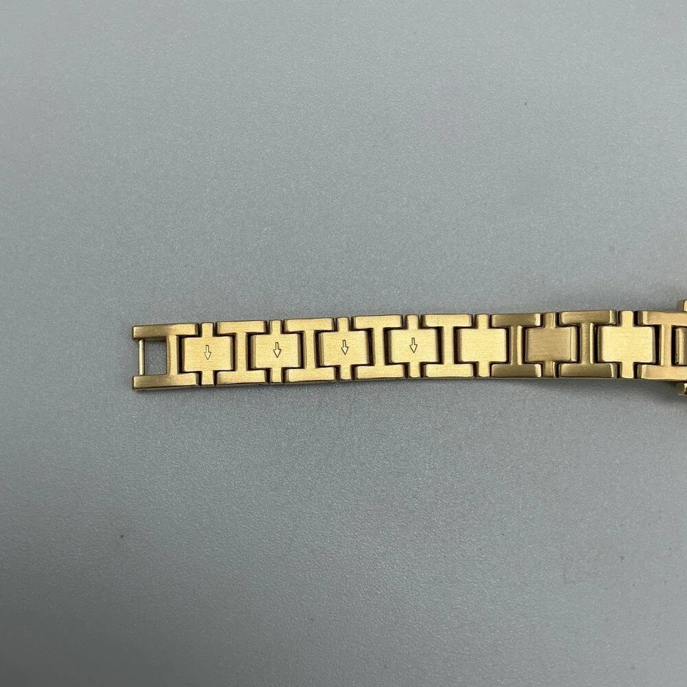 Kate Spade New York Womens Watch 34mm MOP Gold Tone Crystals New Battery 8.5